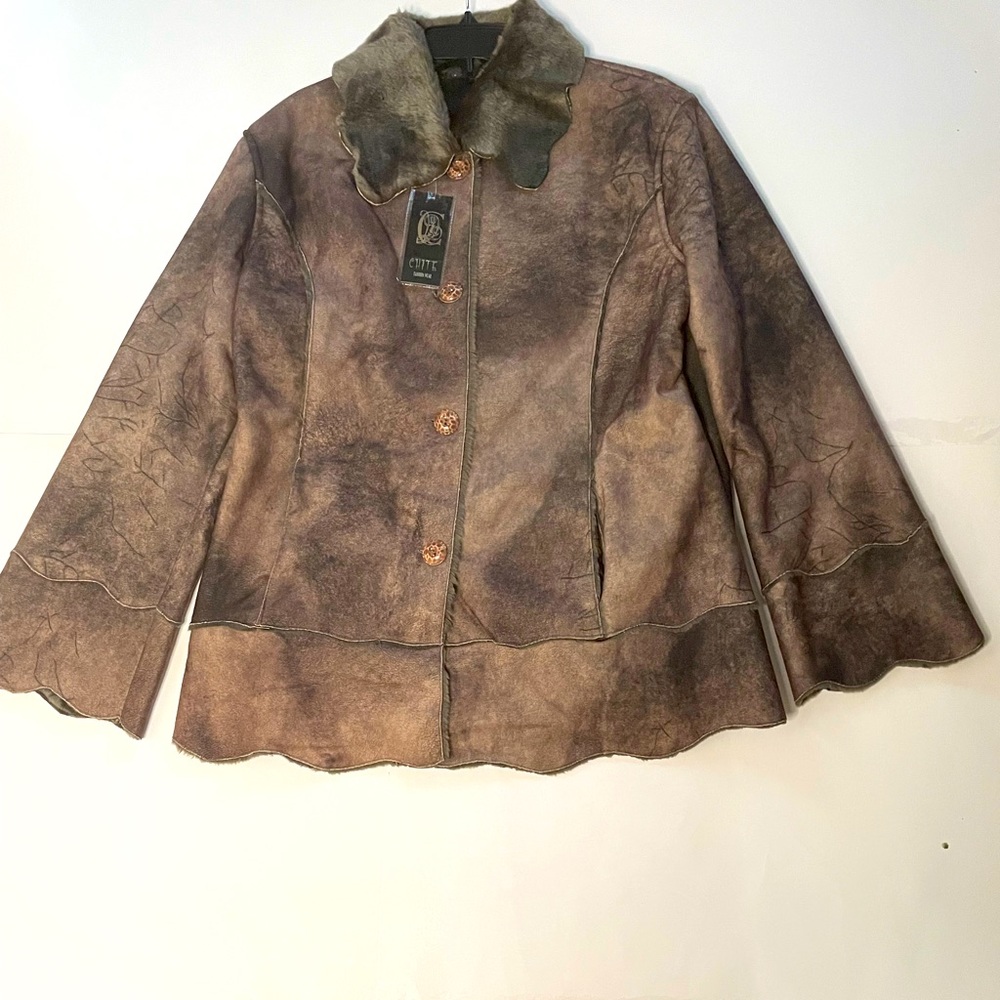 Brown Faux Fur Coat